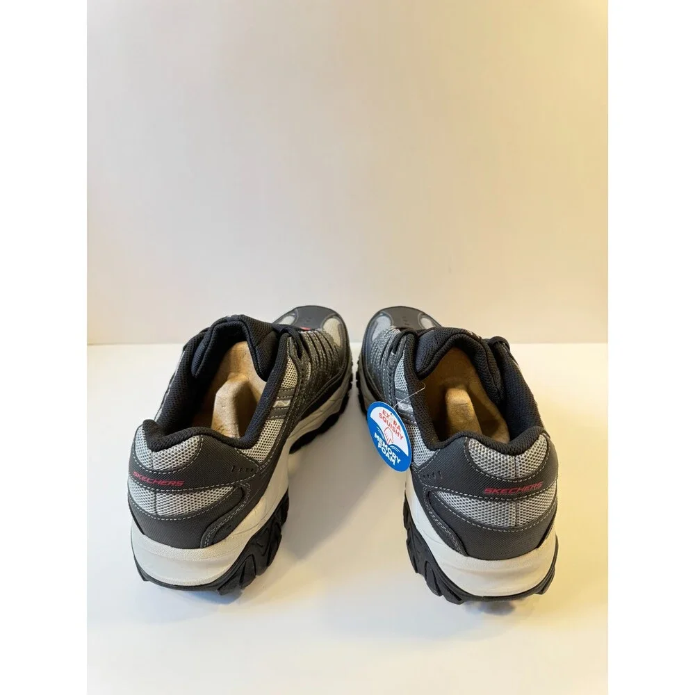Skechers Mens Sneakers Grey After Burn Memory Fit Sneakers US 13 Wide